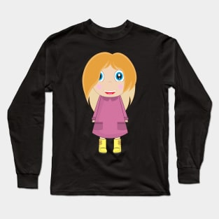 blonde gir Long Sleeve T-Shirt